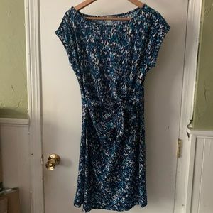 Forever 21 ‘80s inspired mini dress blue large